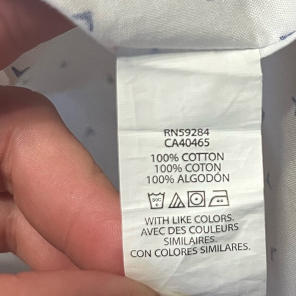 Children's PLACE Boy's Short Sleeve button down shirt size Large 10/12 - Picture 3 of 4